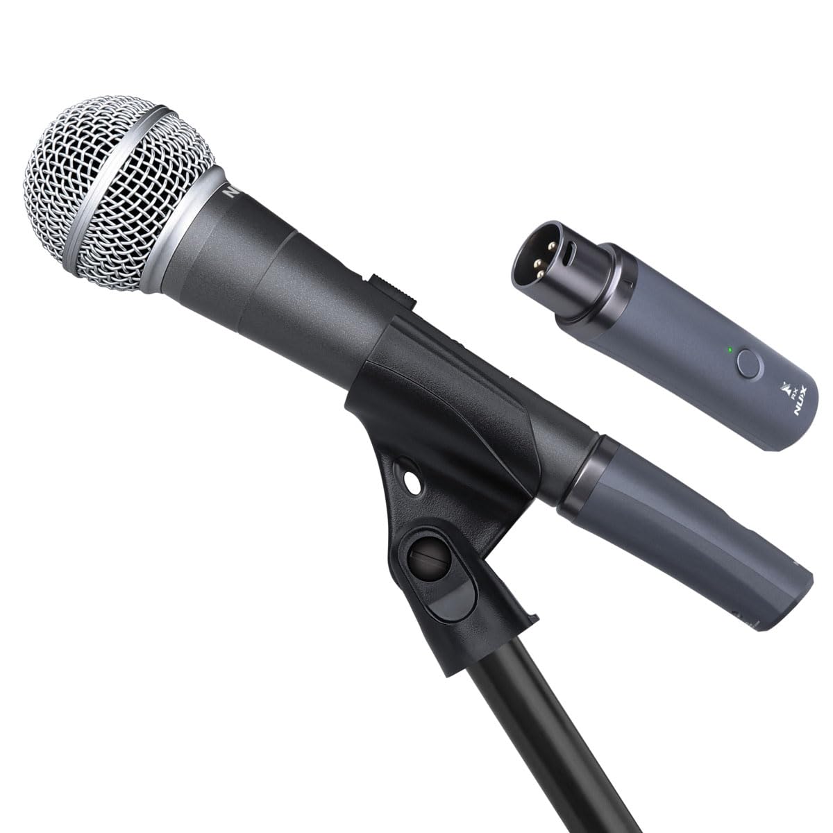 NUX B-3RC 2.4GHz Microphone Wireless System with Charging Case, Microphone Bundle, 24-bit/44.1kHz, Long Distance Transmission, Ultra-Low Latency, Long