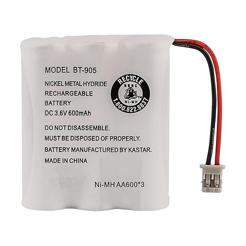 Uniden BT-905 Replacement Rechargeable Battery for Many Uniden Phone Systems and Cordless Handsets, Nickel Metal Hydride Rechargeable Battery, DC 3.6V