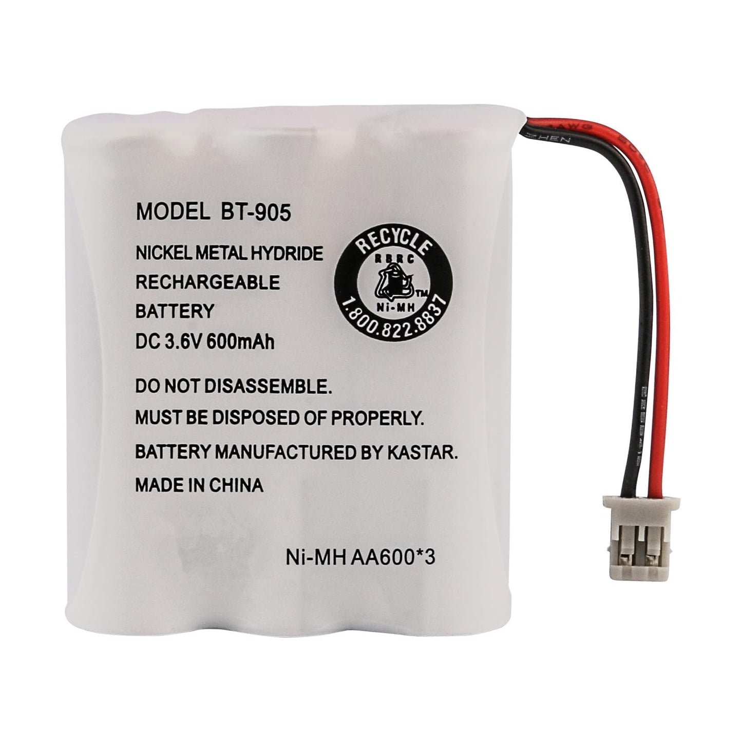 Uniden BT-905 Rechargeable Cordless Handset Phone Battery 3.6V 600mAh NiMH