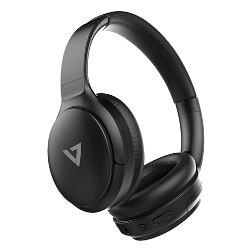 V7 Wireless Bluetooth Stereo ANC Headphones - Stereo - Mini-phone (3.5mm) - Wired/Wireless - Bluetooth - 49.2 ft - 32 Ohm - 20 Hz - 20 kHz…