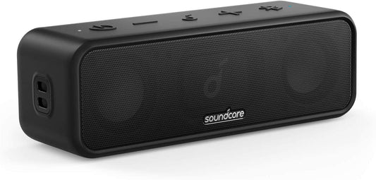 Soundcore Anker 3 Portable Bluetooth Speaker - Wireless, IPX7 Waterproof, 24H Playtime, Pure Titanium Diaphragm Drivers, PartyCast, BassUp, Custom EQ