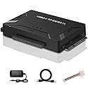 EYOOLD USB 3.0 to SATA IDE Adapter, Hard Drive Reader External Ultra Recovery Converter Compatible with 2.5" 3.5" HDD, SSD,5.25-inch DVD/CD-ROM