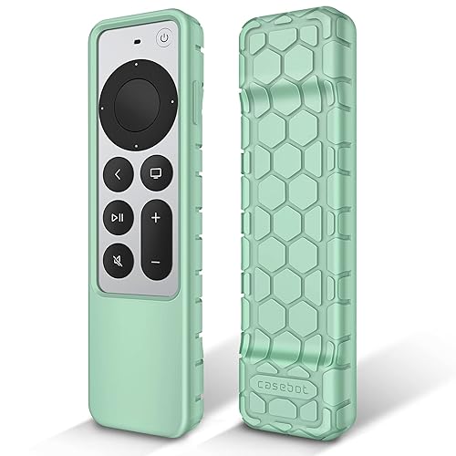 Fintie Protective Case for Apple TV Siri Remote 2021 2022 - Honey Comb Lightweight Anti Slip Shockproof Silicone Cover for Apple TV 4K / HD Siri