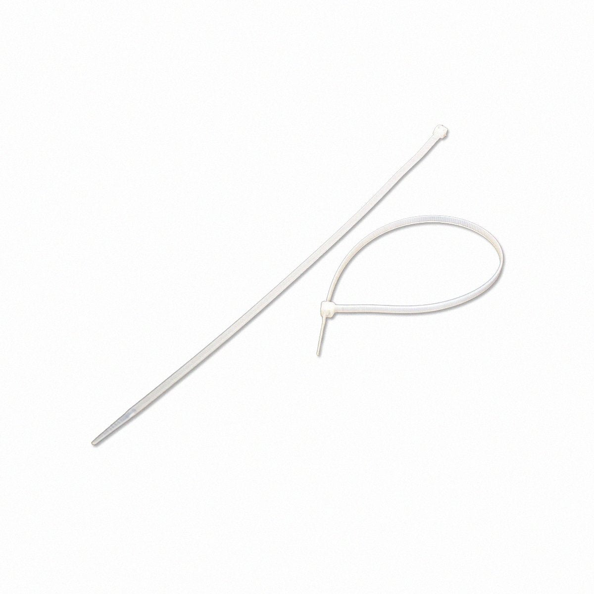 NavePoint 14 Inch Nylon Cable Wire Zip Tie 50 lbs - Natural White 100 Pack Lot Pcs Qty