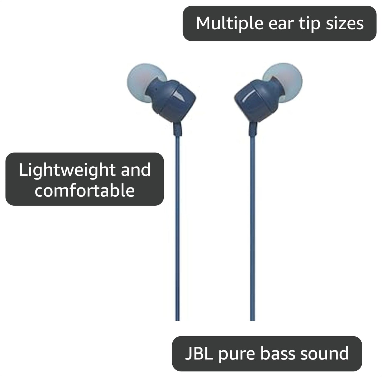 JBL Tune 110E - in-Ear Headphones - Blue
