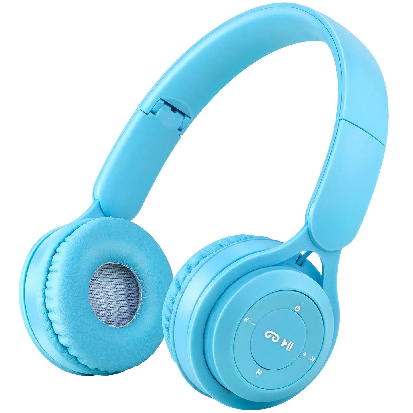 clelize Kids Bluetooth Headphones, On Ear Wireless Headsets for Children with Built-in Microphone, Foldable Stereo Detachable Aux 3.5mm Cord, Kids