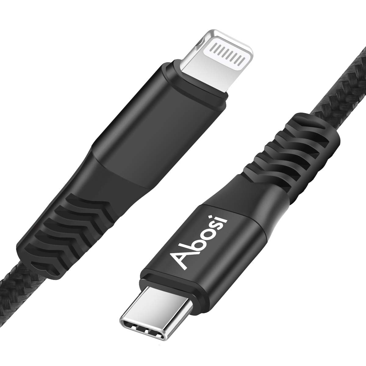 Abosi Charger Cable USB C to Lightning Cable 10Ft [Apple MFi Certified] Durable Braided Nylon Type C to Cable Fast Charge for 12/12 Pro/12 Mini/11…