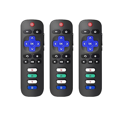 Universal Replacement Remote Control for Roku Smart TV, Compatible with TCL Roku/Hisense Roku/Onn Roku/Sharp Roku/Element Roku/Westinghouse