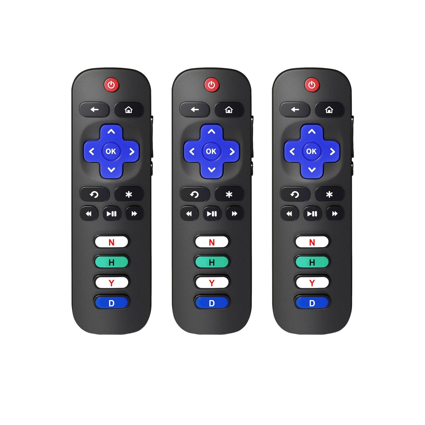 Universal Replacement Remote Control for Roku Smart TV, Compatible with TCL Roku/Hisense Roku/Onn Roku/Sharp Roku/Element Roku/Westinghouse