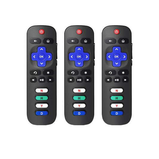 Universal Replacement Remote Control for Roku Smart TV, Compatible with TCL Roku/Hisense Roku/Onn Roku/Sharp Roku/Element Roku/Westinghouse