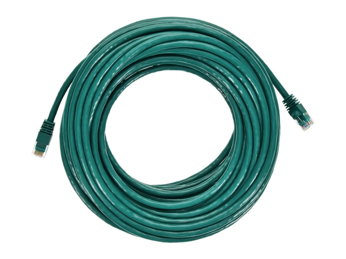 Monoprice 50FT 24AWG Cat6 550MHz UTP Ethernet Bare Copper Network Cable - Green