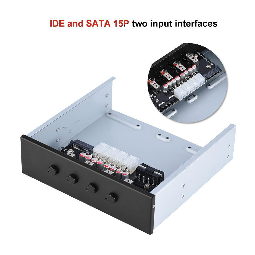 Hard Drive Power Switch Module for 2.5 inch SATA /IDE Interfaces Optical Drive. Power On or Off HDDs as Wish, Controls up to Six HDDs for Desktop PC