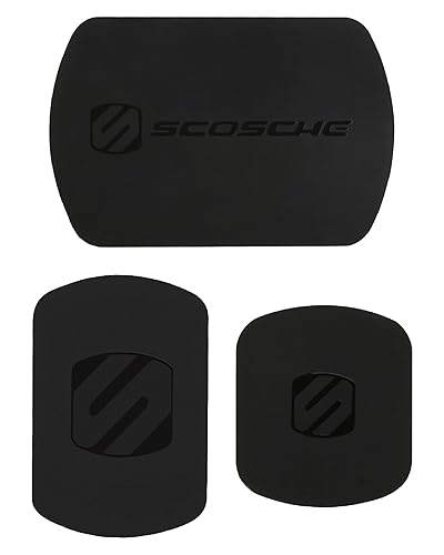 Scosche MAGRKI MagicMount Replacement Metal Plate Kit, Universal Metal Plates (Not Magnets) Required for Magnetic Phone Holders for Car, Compatible