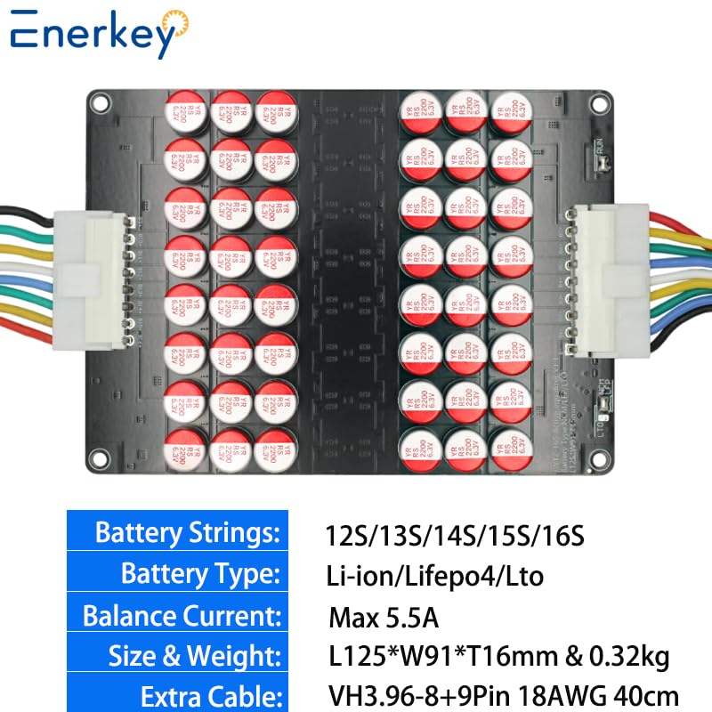 3S 4S 5S 6S 7S 8S 10S 12S 14S 16S 17S 21S 5A Capacitive Active Equalizer Balancer LFP Lifepo4 Lithium Ion/Lithium Titanate LTO Battery Energy…