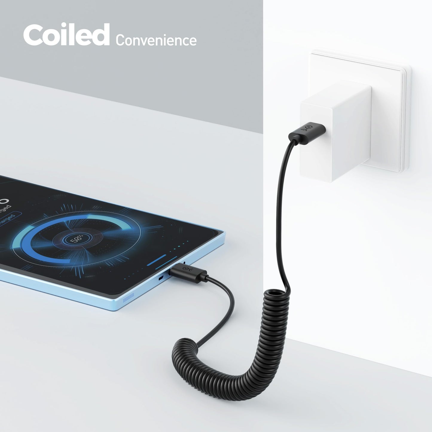 Cable Matters 2-Pack Coiled USB C to USB C Cable 1-4 Feet, Up to [60W Charging, 480Mbps Data Transfer] Compatible with Apple CarPlay, Android Auto