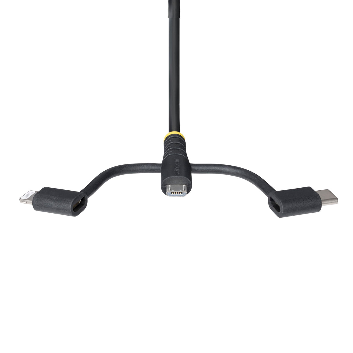StarTech 3ft/1m Lightning, Micro-USB, USB-C to USB-A, Black (RLTCUB1MBK)
