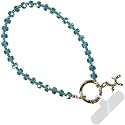 Save the Girls Clip and Go Phone Wristlet (Aqua) - Hands Free Phone Wrist Strap - Multifunctional Women’s Bracelet or Necklace Holder On Strap