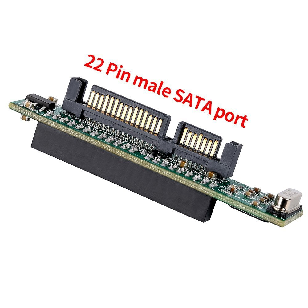 (2 Pack) Laptop IDE Drive to SATA Adapter, Tekit 44 pin 2.5'' IDE HDD Laptop Hard Drive Female to 7+15 pin Male SATA Adapter to Connect a Laptop IDE