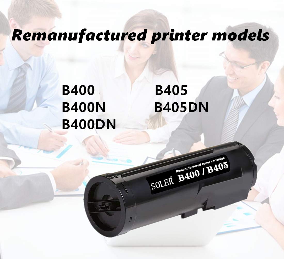 SOLER Remanufactured Toner Cartridge Replacement for B400 B405 Toner Cartridge for Xerox VersaLink B400 B400N B400DN B405 B405DN 106R03584 Printers