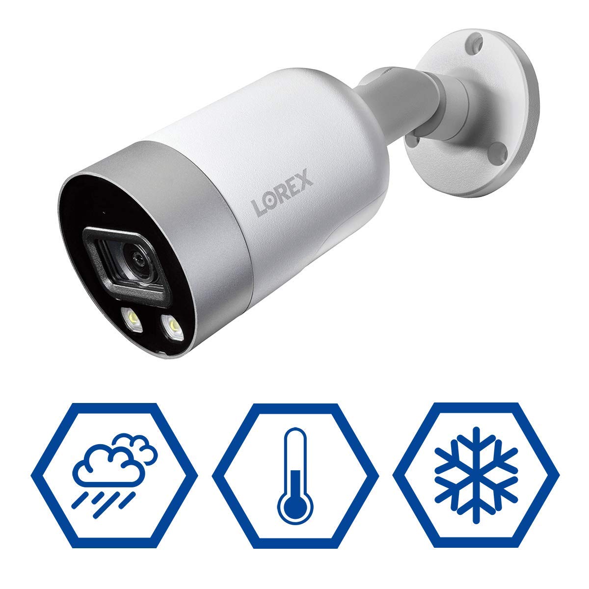 Lorex 4K Security Camera System, Fusion 8-Channel 2TB NVR System with 4 Wired Smart Deterrence 4K (8MP) IP POE Cameras, 150FT Night Vision (M. )