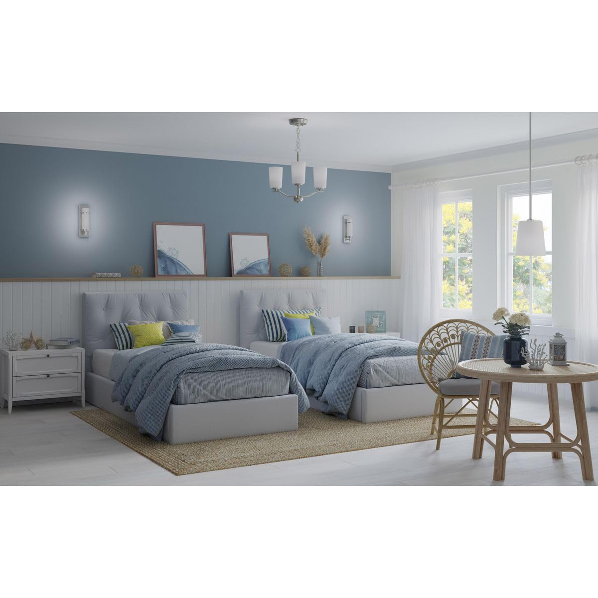 Progress Lighting Hartwick Collection Brushed Nickel One-Light Wall Sconce