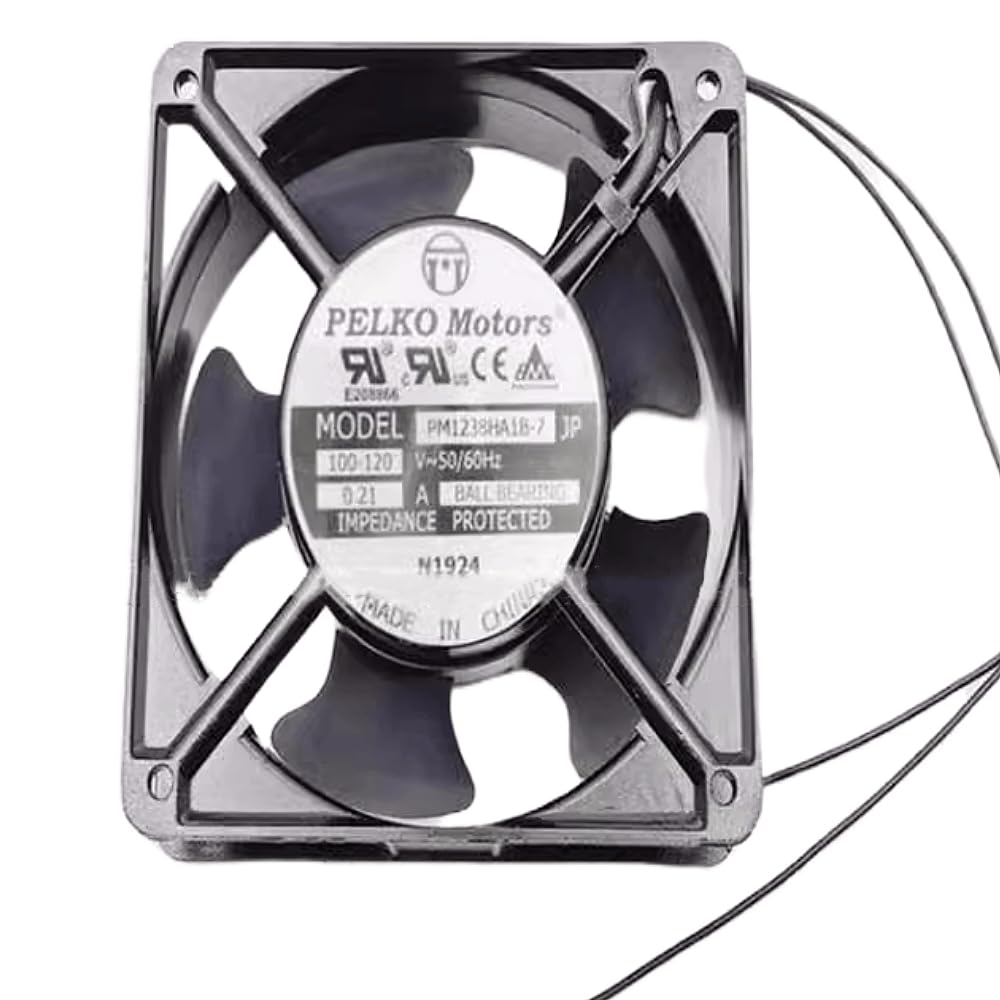 for PM1238HA1B-7 AC100-120V 0.21A 12CM 12038 2-Wire Inverter Cooling Fan