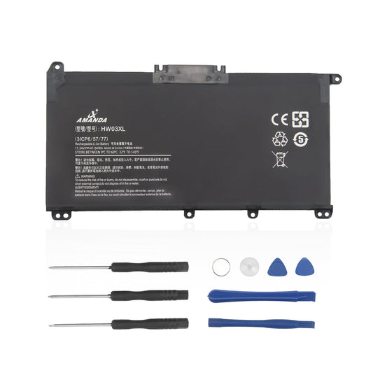 A AMANDA HW03XL Laptop Battery for HP Pavilion 15-EG 15-EG0010NR,15-EH0014na,15-EH1070WM 17-CP0XXX 17-CN0010nr, 17-CN0XX 17-CN0010nr, 17-CN0XX 240 245