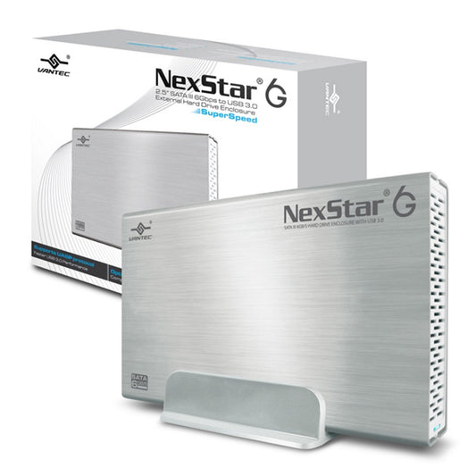 Vantec 3.5-Inch SATA 6Gb/s to USB 3.0 HDD Enclosure, Silver (NST-366S3-SV)