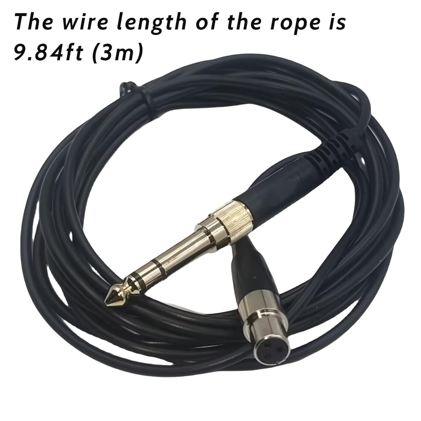 Rhinenet Replacement Cable for AKG Q701 / K712 / K702 / K240 / K240 MK II / K141 / K171 Headphones Audio Cable Wire with 6.35mm Adapter