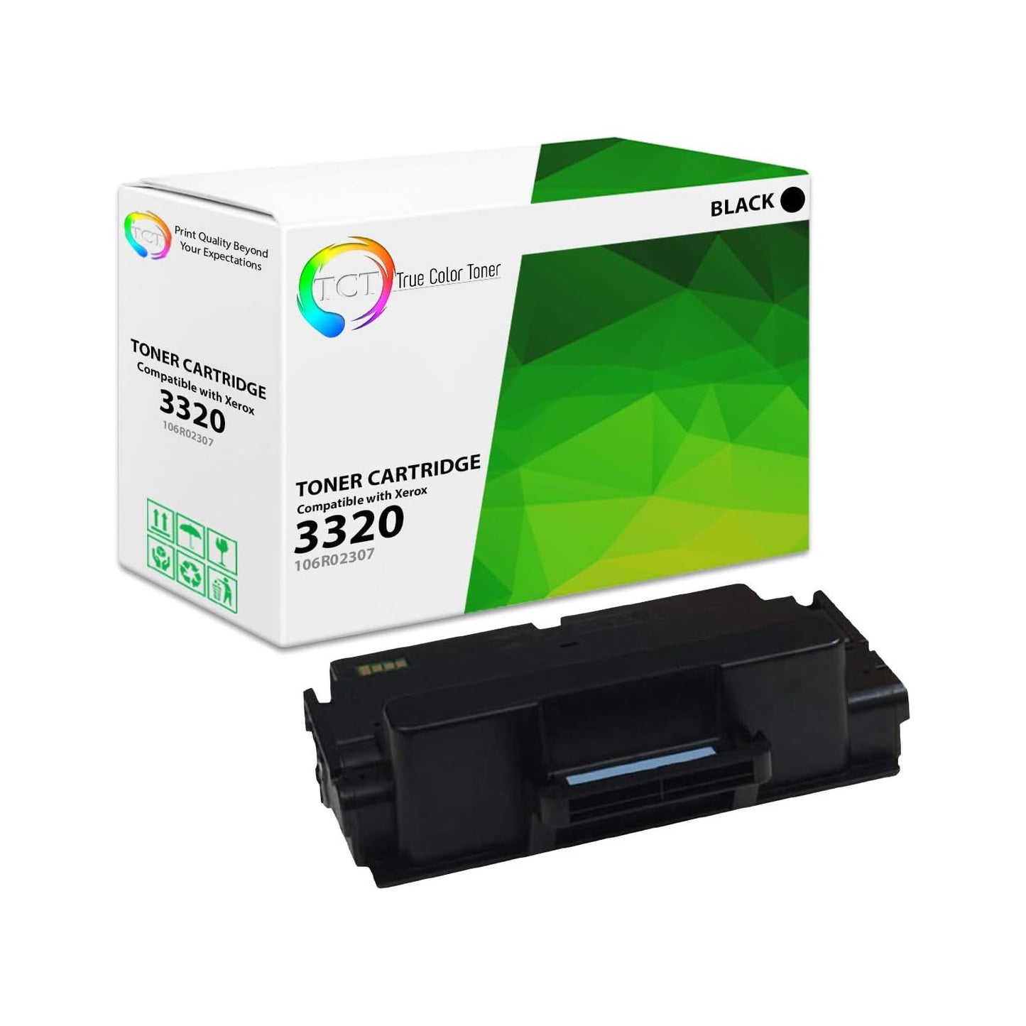TCT Premium Compatible Toner Cartridge Replacement for Xerox 106R02307 Black Works with Xerox Phaser 3320 3320dni Printers (11,000 Pages)