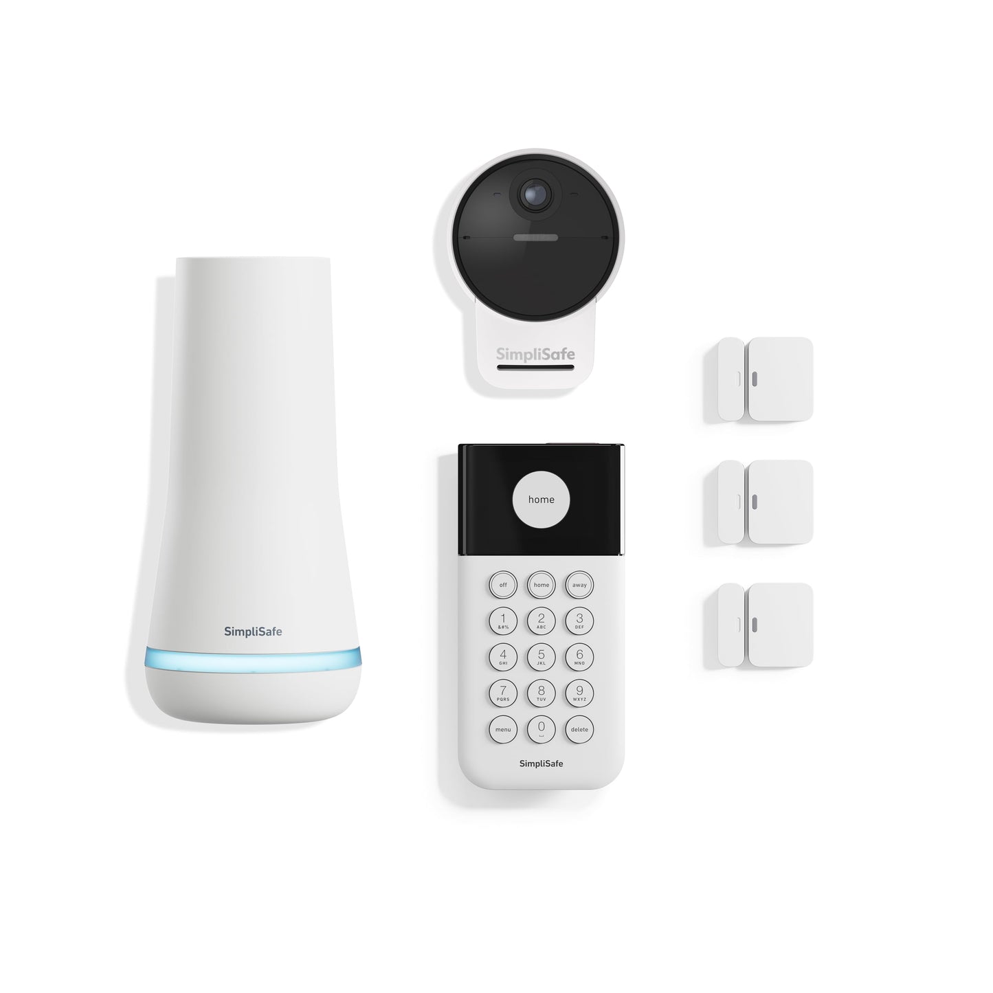 SimpliSafe 6 Piece Wireless Home Security System with Outdoor Camera - Optional 24/7 Professional Monitoring - No Contract - Compatible with Alexa
