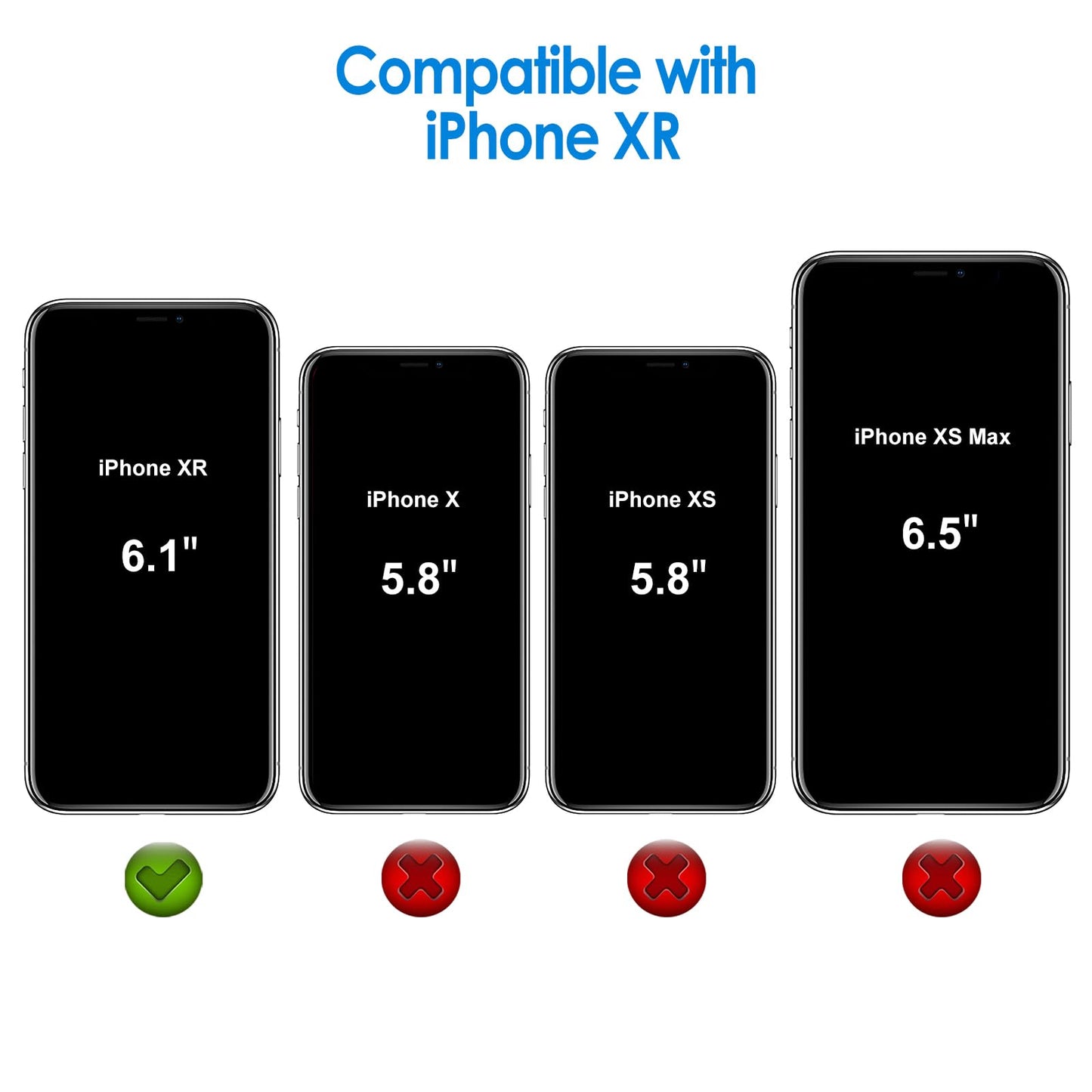 JETech Case for iPhone XR, Anti-Yellowing, Black