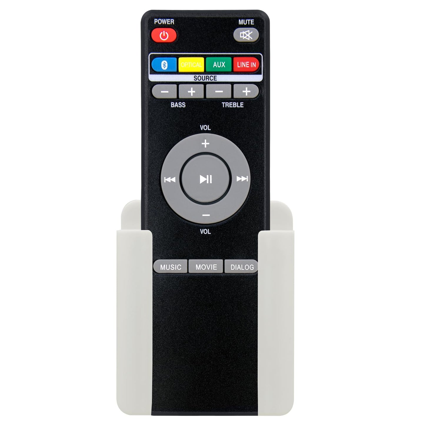 Replacement Remote Control for Greentouch Home Standalone Speaker Sound System FS-2601 FS-2801 (with Mounting Bracket)