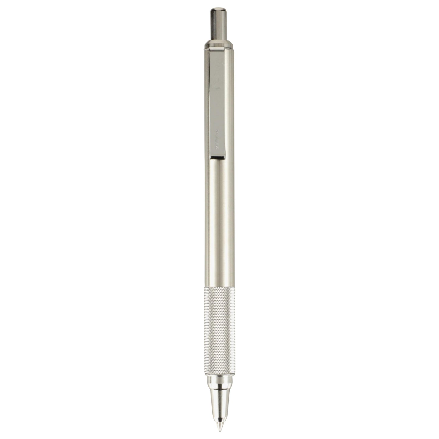 Zebra Pen F-701 Ballpoint Black Ink Fine Point 0.8mm Pen, Heavy Duty, Durable Stainless Steel Barrel, Knurled Grip, Silent Retractable Plunger, Ideal