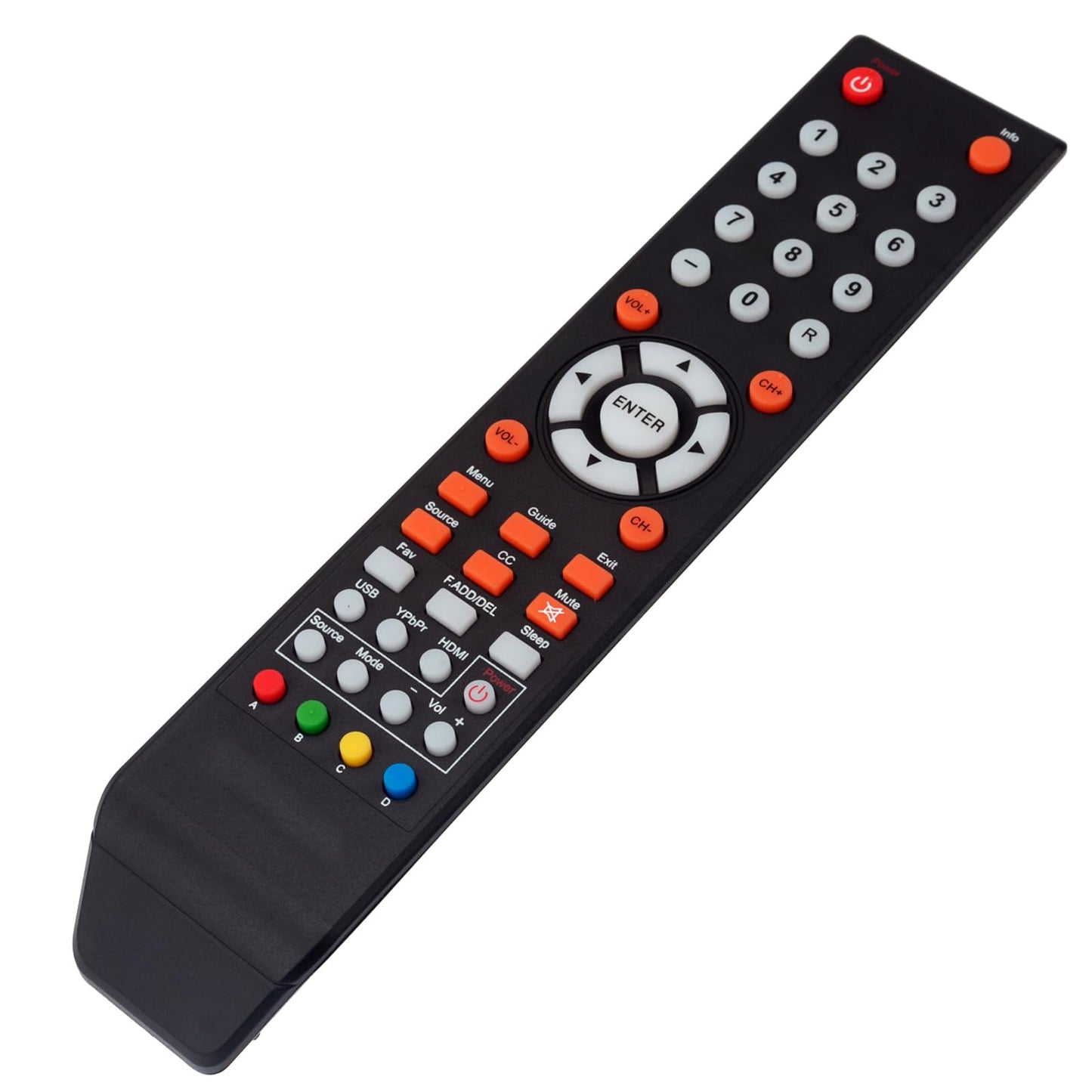 Replace Remote fit for Sceptre TV 4K Ultra LED LCD HDTV C550CV-UMR C650CV-UMR C658CV-UMR E165BV-SS E168BV-SS E168WV-SS U435CV-UMR U500CV-UMR