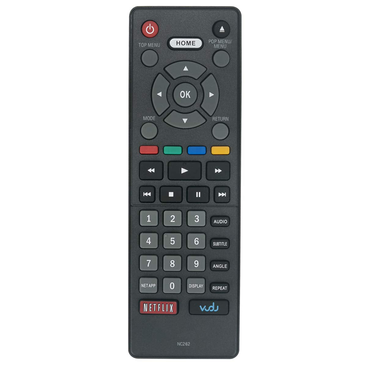 NC262 Replace Remote Control Work with Magnavox Blu-ray Disc DVD Player MBP5320 MBP5320F MBP5320/F7G