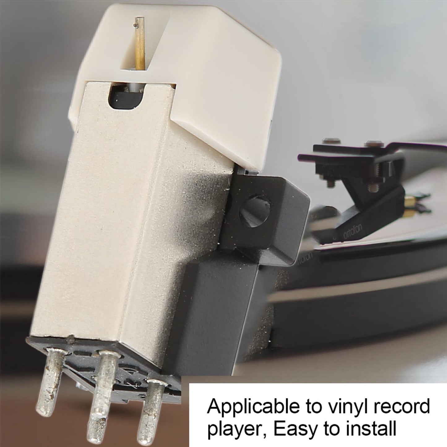 PUSOKEI Magnetic Cartridge with Needle for Turntable Record Player Standard Mount Accurate Record Function