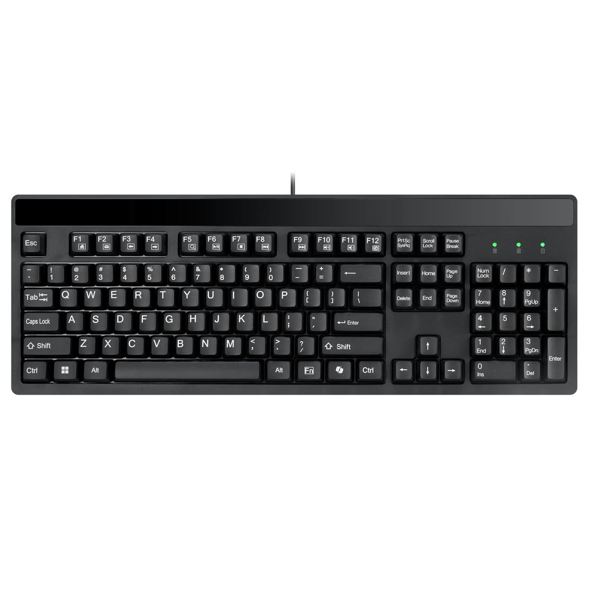 Adesso EasyTouch 130 Mechanical Keyboard, Full-Sized USB Wired