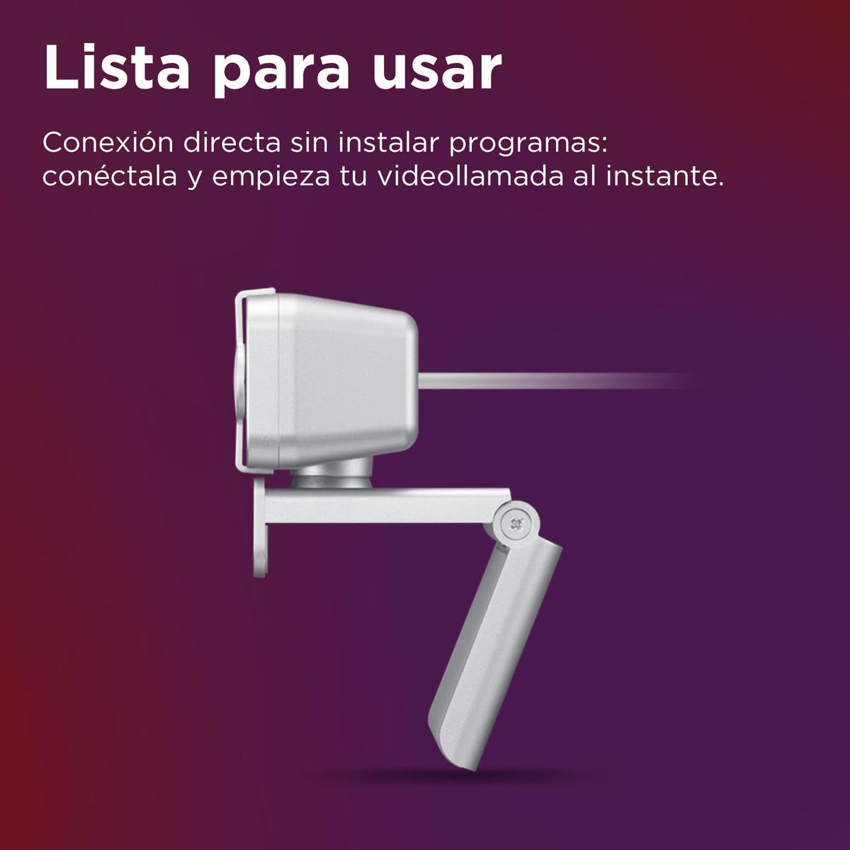 Lenovo 310 FHD Webcam, 1080p, FHD Resolution @30 FPS, Plug-and Play USB Connectivity, 1.8M Cable, 2 Integrated Microphones, External Privacy Shutter