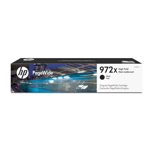 HP 972X PageWide Cartridge High Yield Black Ink Cartridge Printers | Works with Printer Series: PageWide Pro 452, 477, 552dw, 577 | F6T84AN