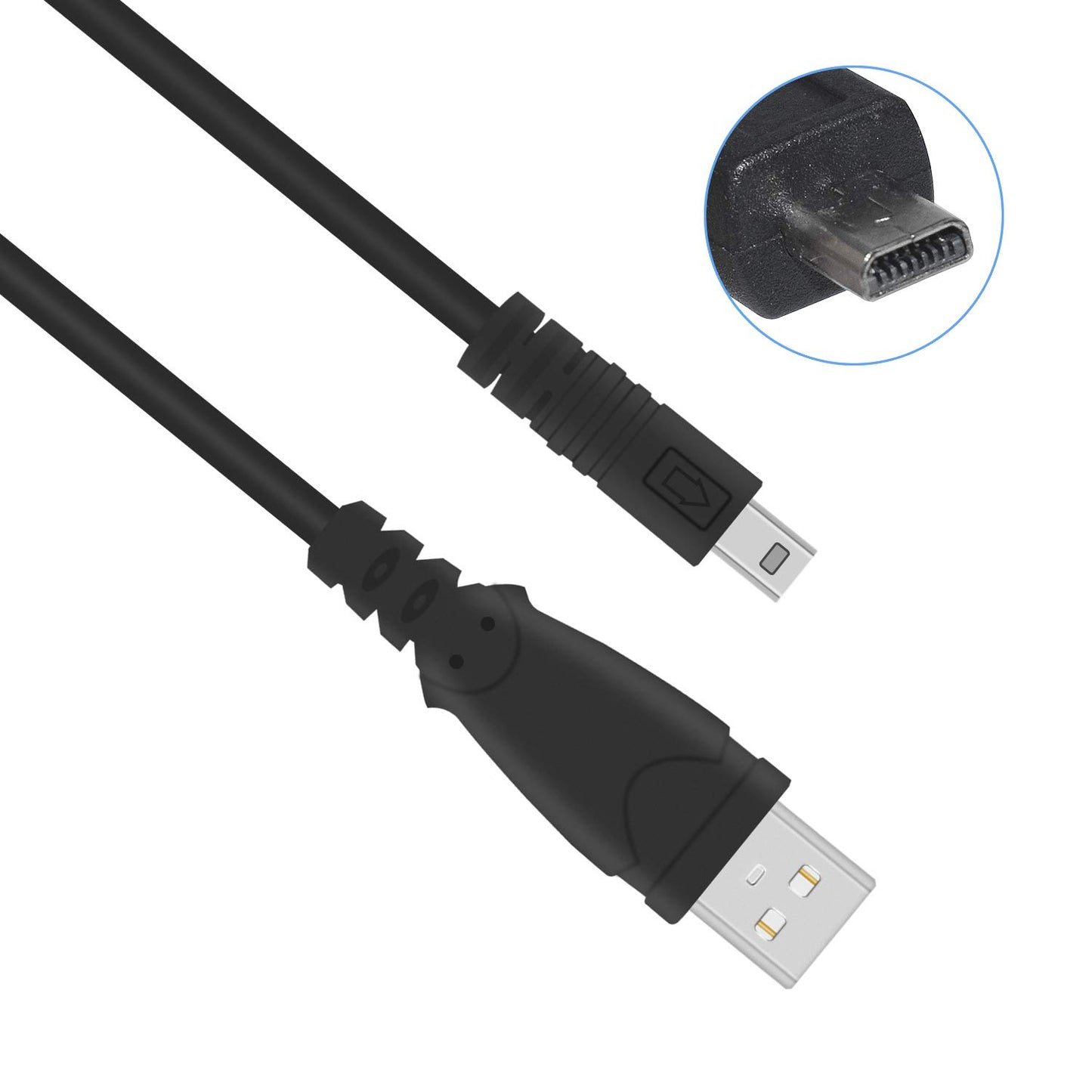 Replacement UC-E6 UC-E23 UC-E17 Camera USB Cable Photo Transfer 8 Pin Cord Compatible with Nikon Digital Camera SLR DSLR D3200 D3300 D750 D5300 D7200