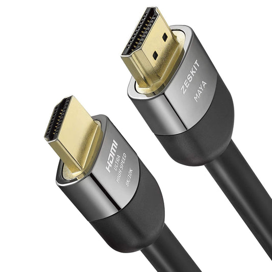 Zeskit Certified 2.1 8K HDMI Cable 48Gbps 4K120Hz Compatible with Soundbar eARC HDR10 VRR Dolby Vision Atmos HDCP 2.2 2.3 PS5 Xbox Series X Apple TV