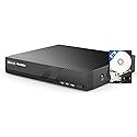INNOSECU 8 Channel PoE NVR, 4K Network Video Recorder Works with 8MP/5MP/4MP IP Cameras, Human/Vehicle Detection, 1-SATA Up to 8TB, Pre-Install 2TB