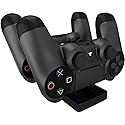 PS4 Controller Charger, Megadream Dual Charging Station Dock, Fast Charge for Sony PlayStation 4 / PS4 Slim/PS 4 Pro