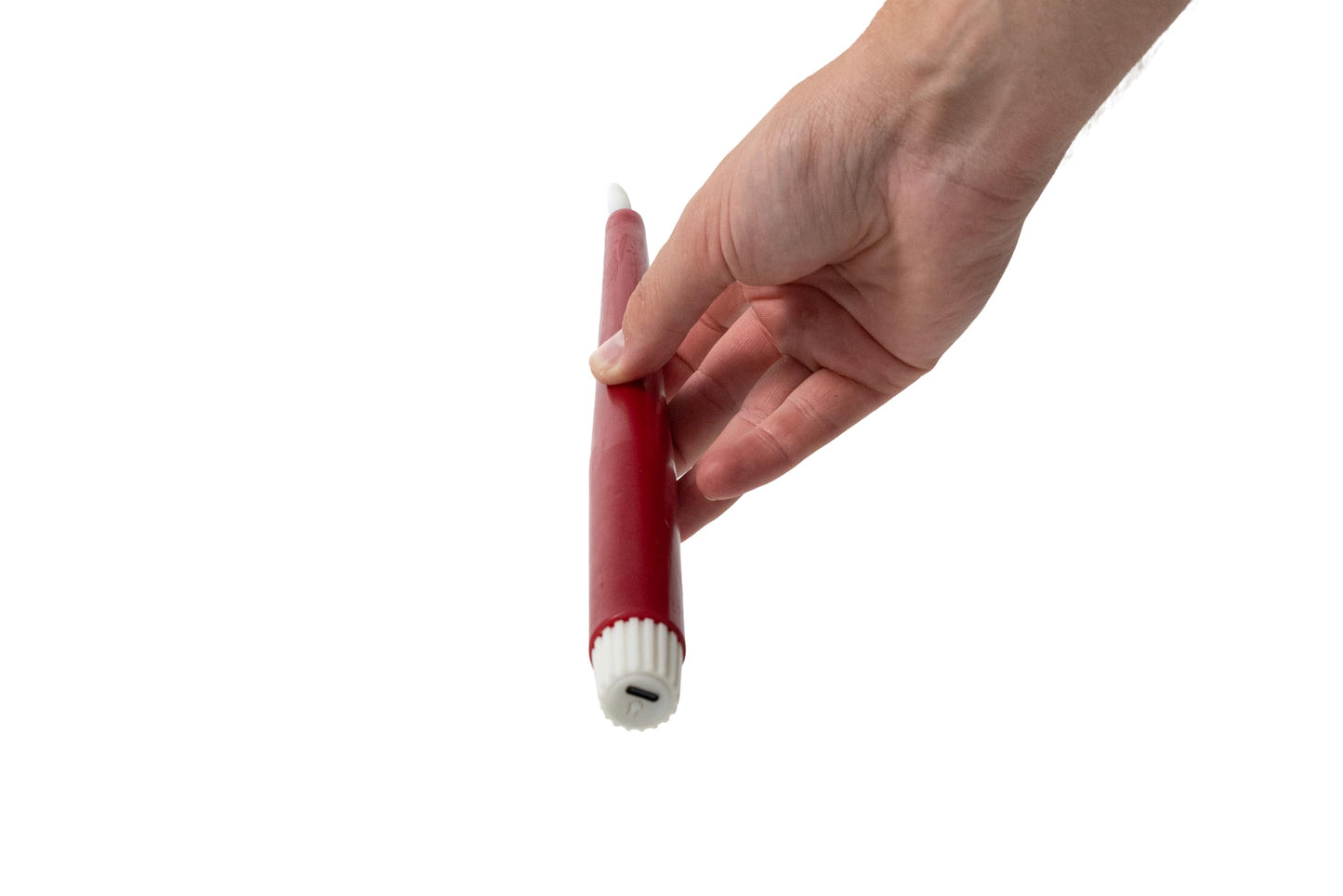 Celestial Lights Rechargeable LED Taper Candles 3 Pack, Red