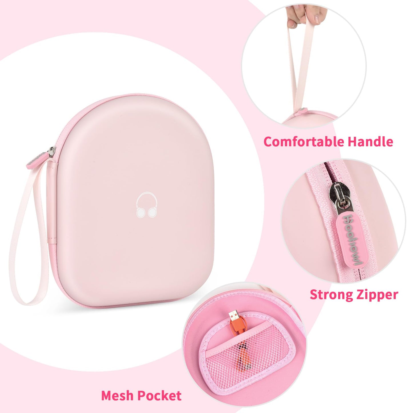 Headphone Case Compatible with JBL Tune 510BT/ 520BT/ for Sony WH-CH520/510/ for JBL Live 460NC/670NC Wireless On-Ear Headphones, Bluetooth Head