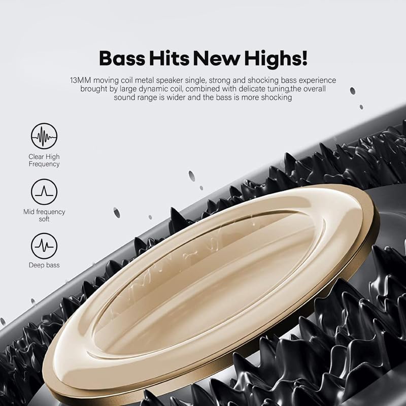 ICESOMNUS 2025 Newly True Wireless Sabbat M200 Bluetooth 5.4 Headphones Heavy Bass Noise Cancellation High Sound Quality Stereo Earbuds(Coat of Arms)
