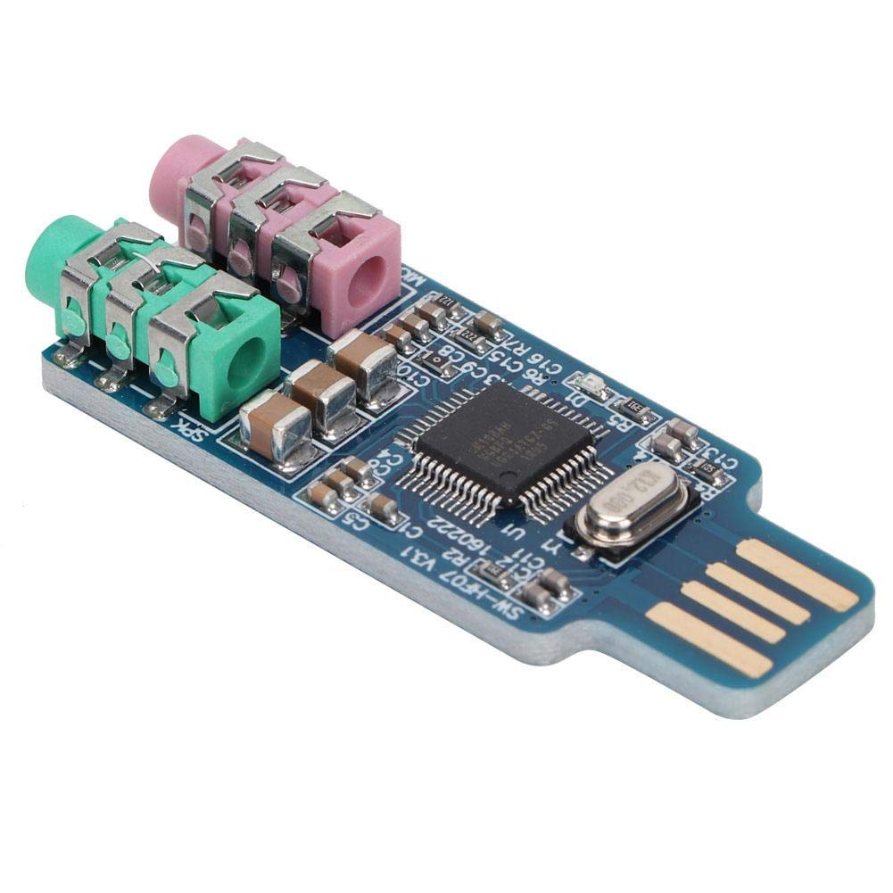 YWBL-WH External USB Audio Card Driver USB Sound Card External Audio CM108 for Computer Laptop 2000,WINXP
