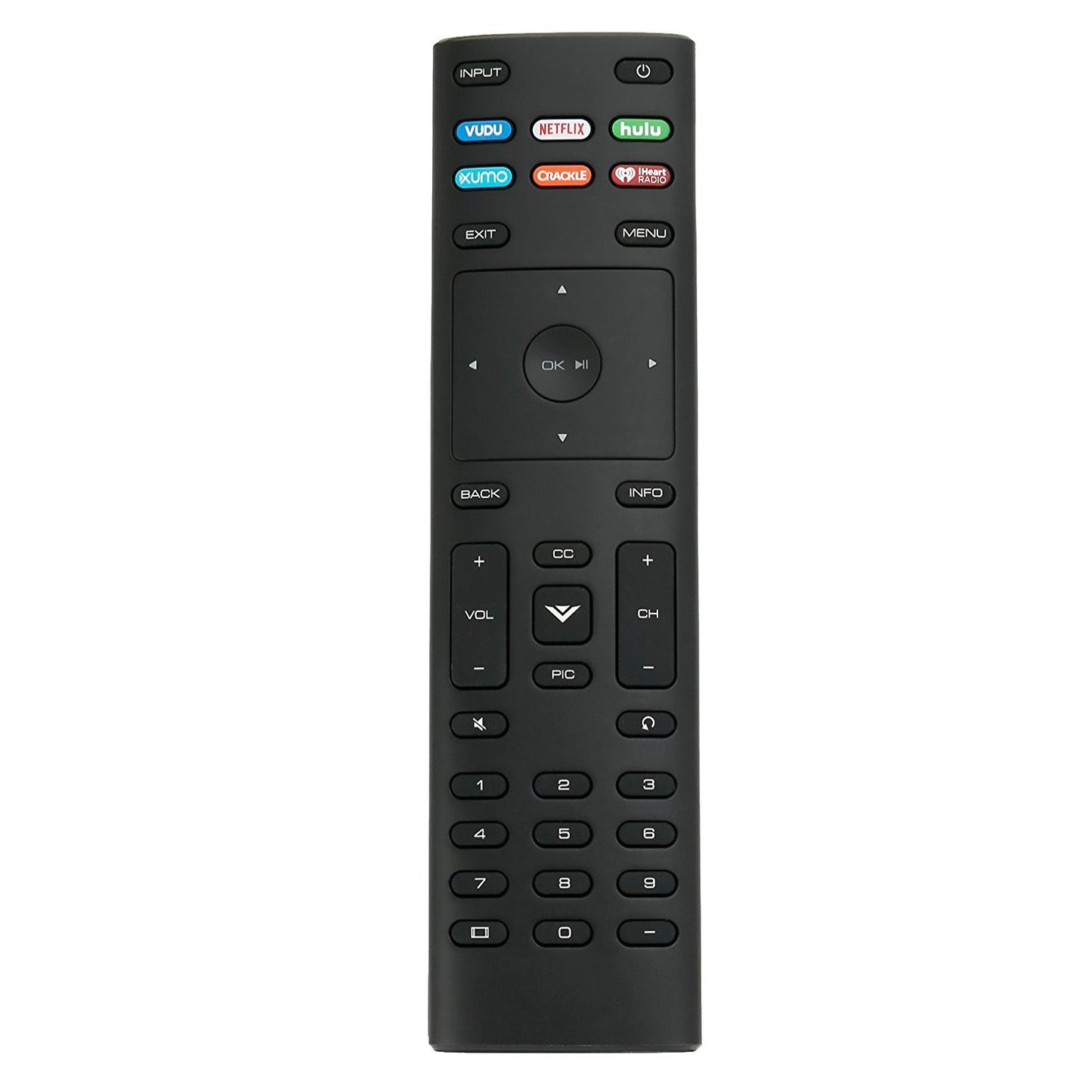 Universal Remote Control, XRT136 for All VIZIO LED LCD HD 4K HDR Smart TVs with Hulu VUDU XUMO Crackle iHeart
