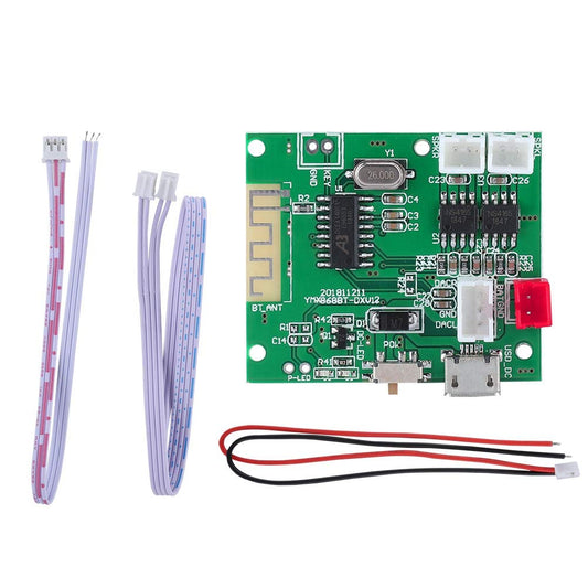 Bluetooth Amplifier Board AUX Audio Input Power Amplifier Board 3.7V to 5V 2*5W